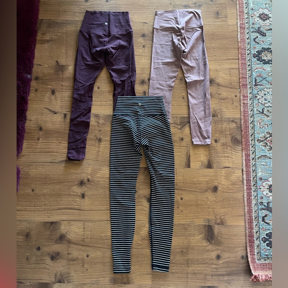 LOT of lululemon leggings size 4
